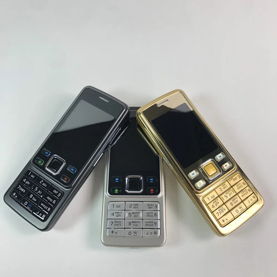 Asl qulflanmagan mobil telefon 6300 Finlyandiyada ishlab chiqarilgan 2G GSM 2MP rus arabcha ibroniycha inglizcha klaviatura mobil telefoni