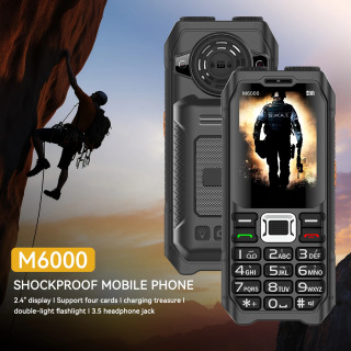 Qattiq smartfon Keksa telefon 3,5 mm telefon 2G tarmoq 4 SIM Magic Voice 2,4 dyuymli Jek Katta klaviatura