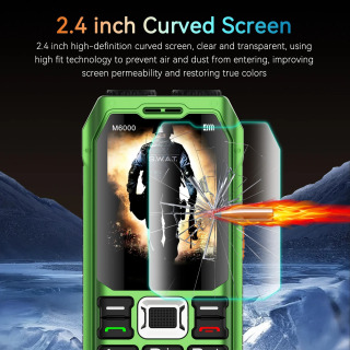Qattiq smartfon Keksa telefon 3,5 mm telefon 2G tarmoq 4 SIM Magic Voice 2,4 dyuymli Jek Katta klaviatura