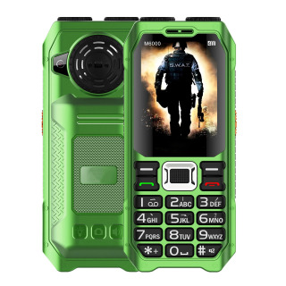 Qattiq smartfon Keksa telefon 3,5 mm telefon 2G tarmoq 4 SIM Magic Voice 2,4 dyuymli Jek Katta klaviatura зеленый Пакет 4