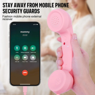 Retro radiatsiya oʻtkazmaydigan telefon - iPhone va Android uchun zamonaviy Vintage USB-C qabul qiluvchisi qoʻngʻiroqlar ravshanligi va xavfsizligini yaxshilaydi