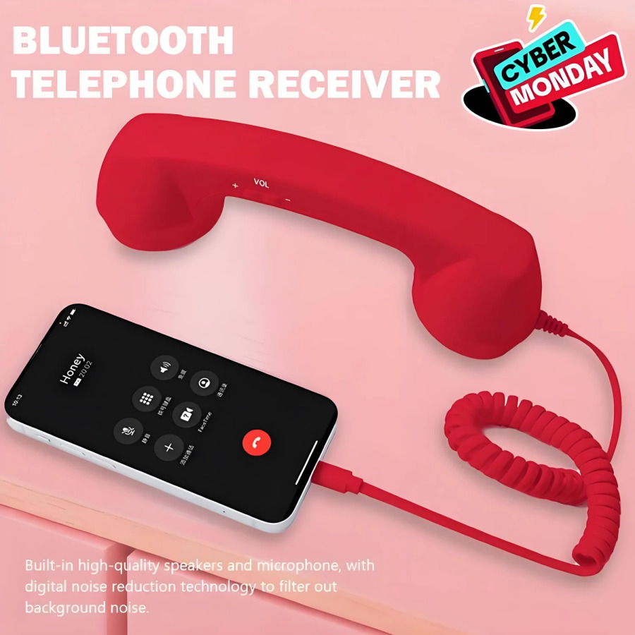 Retro radiatsiya oʻtkazmaydigan telefon - iPhone va Android uchun zamonaviy Vintage USB-C qabul qiluvchisi qoʻngʻiroqlar ravshanligi va xavfsizligini yaxshilaydi