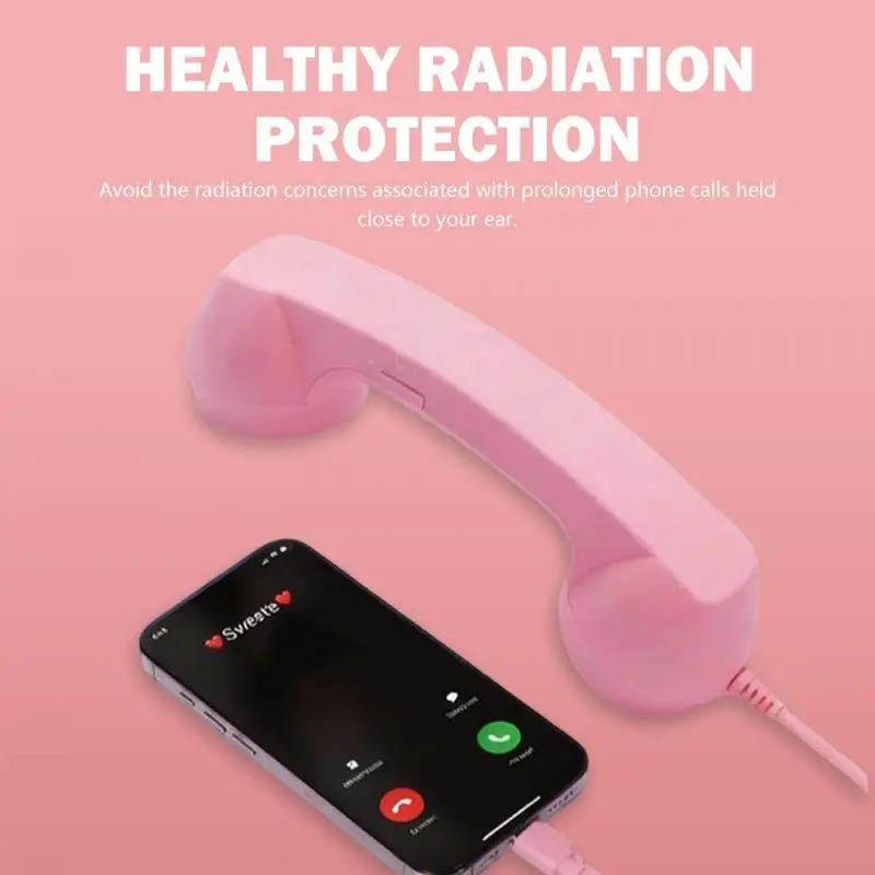 Retro radiatsiya oʻtkazmaydigan telefon - iPhone va Android uchun zamonaviy Vintage USB-C qabul qiluvchisi qoʻngʻiroqlar ravshanligi va xavfsizligini yaxshilaydi