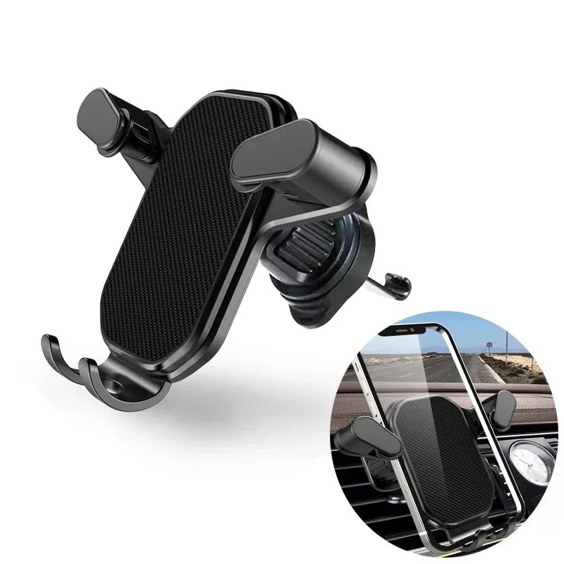 Universal avtomobil telefon ushlagichi Gravitatsion mobil stend GPS qoʻllab-quvvatlashi avtomatik havo chiqarish moslamasi IPhone 14 13 12 11 Pro Max Xr Xiaomi Samsung uchun