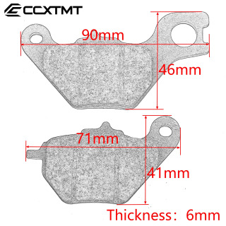 Mototsikl Skuter aksessuarlari Metall guruchli qotishma orqa tormoz prokladkalari Mototsikl qismlari Super Soco TS TC CU3 CU2 Universal qismlar