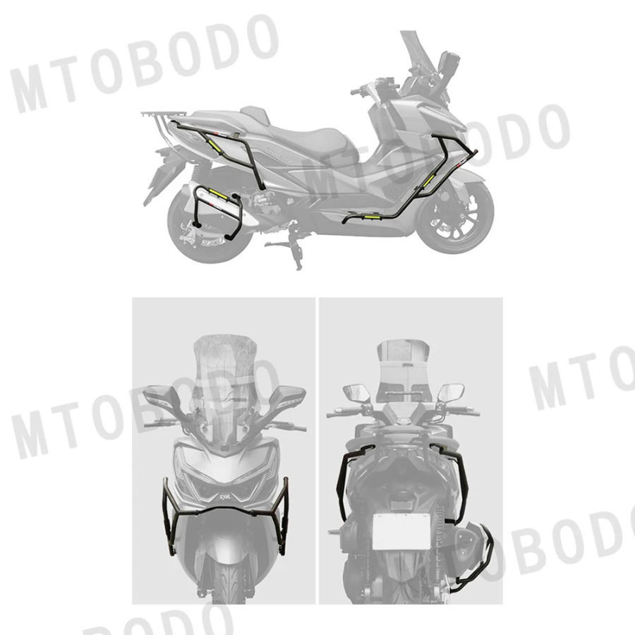 Запчасти для мотоциклов Cruisym 400XS400T SYM, защитное устройство, бампер, защита выхлопных газов, аксессуары для тюнинга