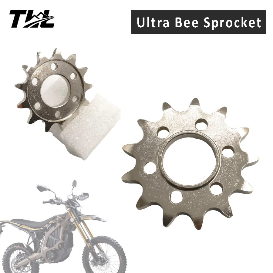 Sur-Ron Ultra Bee Off-Road elektr avtomobili uchun bozordan keyingi tishli mototsikl aksessuarlari velosiped ehtiyot qismlari zanjir tishli