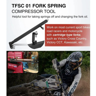 Mototsikl qismlari TML TFSC 01 Koʻpgina sport va yoʻl velosipedlari uchun vilkalar bahor kompressor vositasi