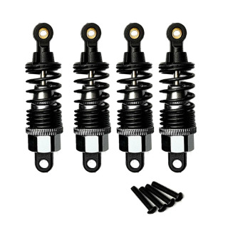 4 dona. Qotishma RC 1/10 amortizatorlar damperi toʻplami Tamiya Super chegirmali TT-02 TT02 RC avtomobil shassisini taʻmirlash uchun sozlanishi qismlar