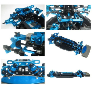 Металлический передний/задний амортизатор башни для Tamiya TT02/TT-02 1/10, детали для обновления радиоуправляемого автомобиля