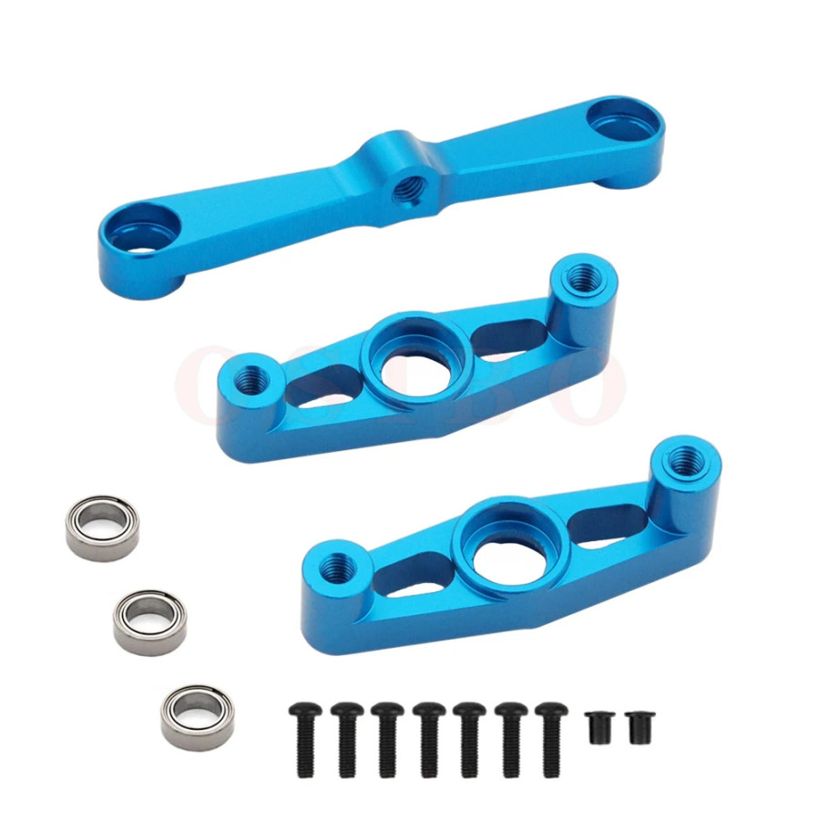 Полный комплект TAMIYA TT02, металлические детали для обновления, рулевая чашка, передний и задний рычаг, крепление амортизатора, рулевая тяга для радиоуправляемого автомобиля, детали TT-02