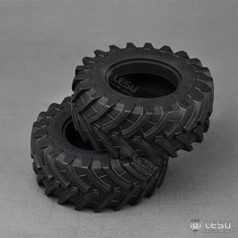 Ehtiyot qismlar LESU 1/14 oʻyinchoqlar AOUE 1050 RC gidravlik traktor modeli avtomobil uchun orqa gʻildirak rezina shinalari uchun aksessuarlar