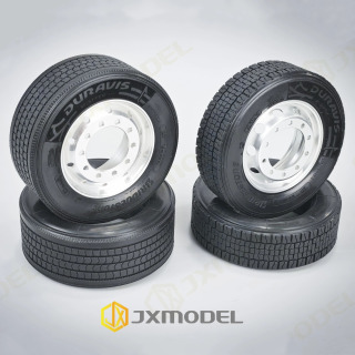 2 dona. RC shinalari rezina shinalari JXMODEL shinalari Tamiya 1/14 RC taktorli yuk mashinasi yarim tirkamasi 770S TGX FH16 samosval qismlari DIY aksessuarlari