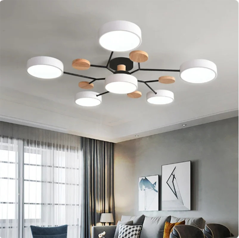 Yashash xonasi yotoq xonasi ofis uy dekoratsiyasi uchun zamonaviy LED qandil chiroq 220V AC