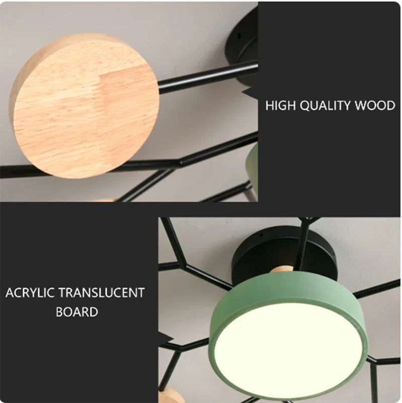 Yashash xonasi yotoq xonasi ofis uy dekoratsiyasi uchun zamonaviy LED qandil chiroq 220V AC