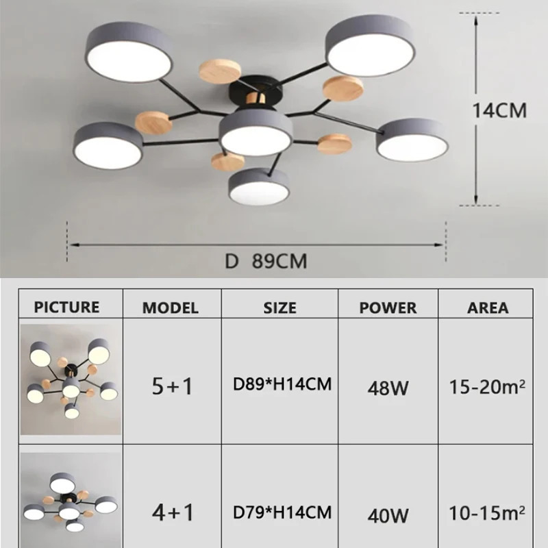 Yashash xonasi yotoq xonasi ofis uy dekoratsiyasi uchun zamonaviy LED qandil chiroq 220V AC