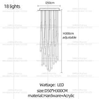 Yashash xonasi uchun zamonaviy LED uzun marjon yoritgichi Loft yorugʻlik ichki yoritgichi Villa zinapoyali qandilli ovqat xonasi ship yoritgichi Холодный белый