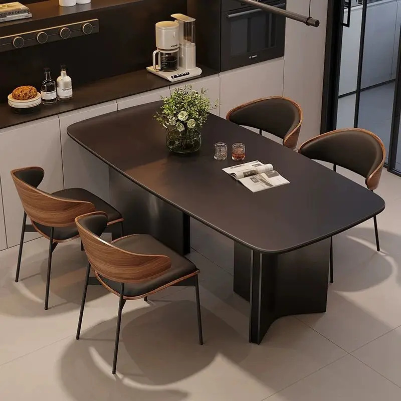 Yashash xonasi ovqat xonasi stullari charm stul yumshoq zamonaviy stul Kafe uyi Skandinaviya stullari hashamatli minimalist uy mebellari