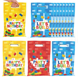 10/30 dona. Lego partiyasi uchun sovgʻa sumkalari, sovgʻalar uchun sumkalar, qizlarning tugʻilgan kuni uchun bezaklar, bolalar sovgʻalari, ziyofat bezaklari