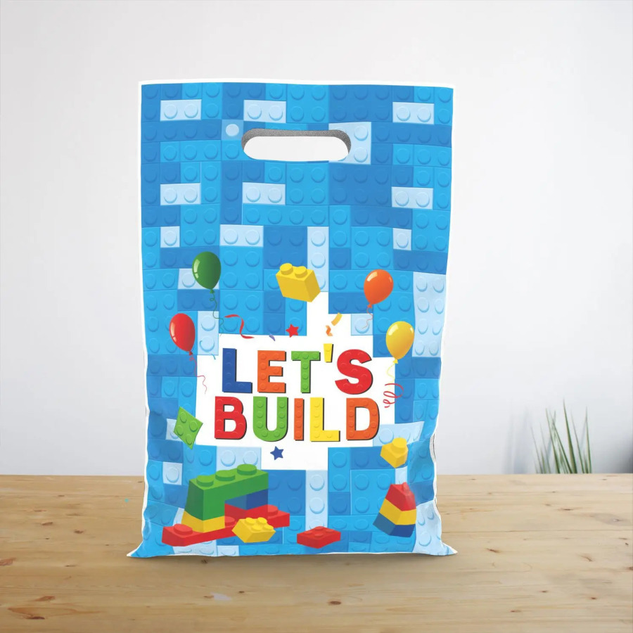 10/30 dona. Lego partiyasi uchun sovgʻa sumkalari, sovgʻalar uchun sumkalar, qizlarning tugʻilgan kuni uchun bezaklar, bolalar sovgʻalari, ziyofat bezaklari