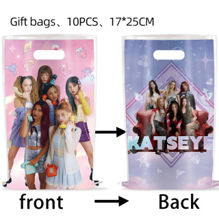 Подарочные пакеты для вечеринки в честь дня рождения Idol K&Katseye, сувениры для подруг, наполнитель для подарочных пакетов, украшения для вечеринки для фанатов K-pop, декор для детского праздника