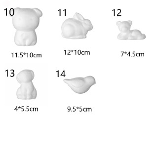 Поделки РОЖДЕСТВЕНСКИЕ подарки фотообои из белого полистирола в форме животных