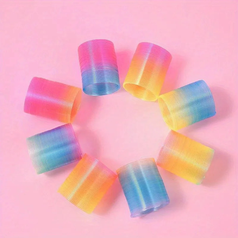 12/180 dona. Mini Rainbow Magic Party Springs Tugʻilgan kun sovgʻalari Sovgʻa sumkasi toʻldiruvchilari Piñata toʻldiruvchilari Partiya sovgʻalari