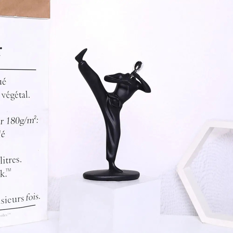 Shkaflar va ish stollari uchun dekorativ figuralar, uy bezaklari, qatronlar hunarmandchiligi, xarakter haykallari, sport haykaltaroshlik figuralari