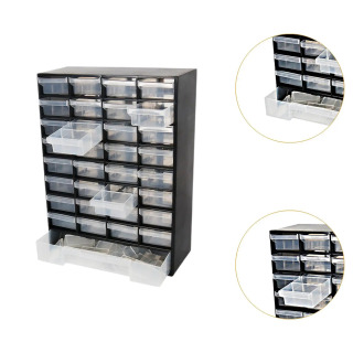 Drawer Storage Cabinet Organizer, Tool Box Container Garage Organization for Parts Hardware Nuts Screws Beads Garage