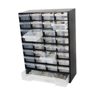 Drawer Storage Cabinet Organizer, Tool Box Container Garage Organization for Parts Hardware Nuts Screws Beads Garage черный