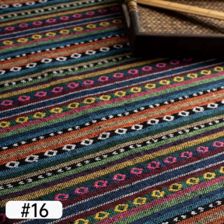 Etnik paxta zigʻir matosi toʻqimachilik mehmonxonasi Patchwork bar dasturxoni parda matosi DIY tikuv matosi серебристый L