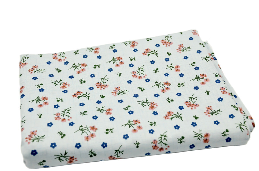 6 dona. Turkuaz koʻk kulrang bosilgan paxta mato patchwork mato toʻplami DIY yorgan qoʻl sanʻatlari qoʻgʻirchoq kiyimi uchun toʻqimachilik materiali