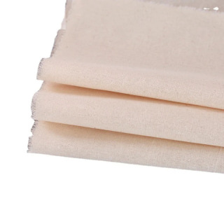 Muslin mato/toʻqimachilik, oqartirilmagan - drape mato - tabiiy, 5/10 m oʻrtacha ogʻirlik, 100% paxta, 63 dyuym. Keng tabiiy oqartirilmagan