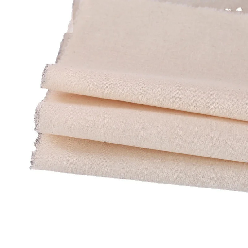 Muslin mato/toʻqimachilik, oqartirilmagan - drape mato - tabiiy, 5/10 m oʻrtacha ogʻirlik, 100% paxta, 63 dyuym. Keng tabiiy oqartirilmagan