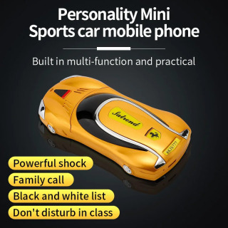 Yangi avtomobil uyali telefon modeli 2G GSM 1,8 dyuymli tugmachali mini avtomobil kaliti talaba ikki simli MP3 tebranish telefoni kichik mobil telefonlar