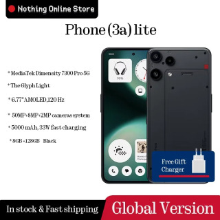 В наличии NOTHING Phone (3a) MediaTek Dimensity 7300 Pro 5G 6,77 дюйма AMOLED 120 Гц 5000 мАч 50 МП Cam Розовый