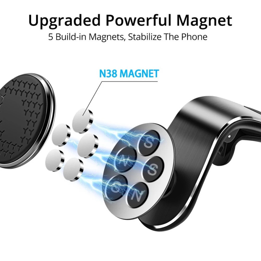 Magnit avtomobil telefon ushlagichi mobil telefonni qoʻllab-quvvatlash mobil telefonni qoʻllab-quvvatlash iPhone Xiaomi Huawei Samsung uchun mobil avtomobil eshigi
