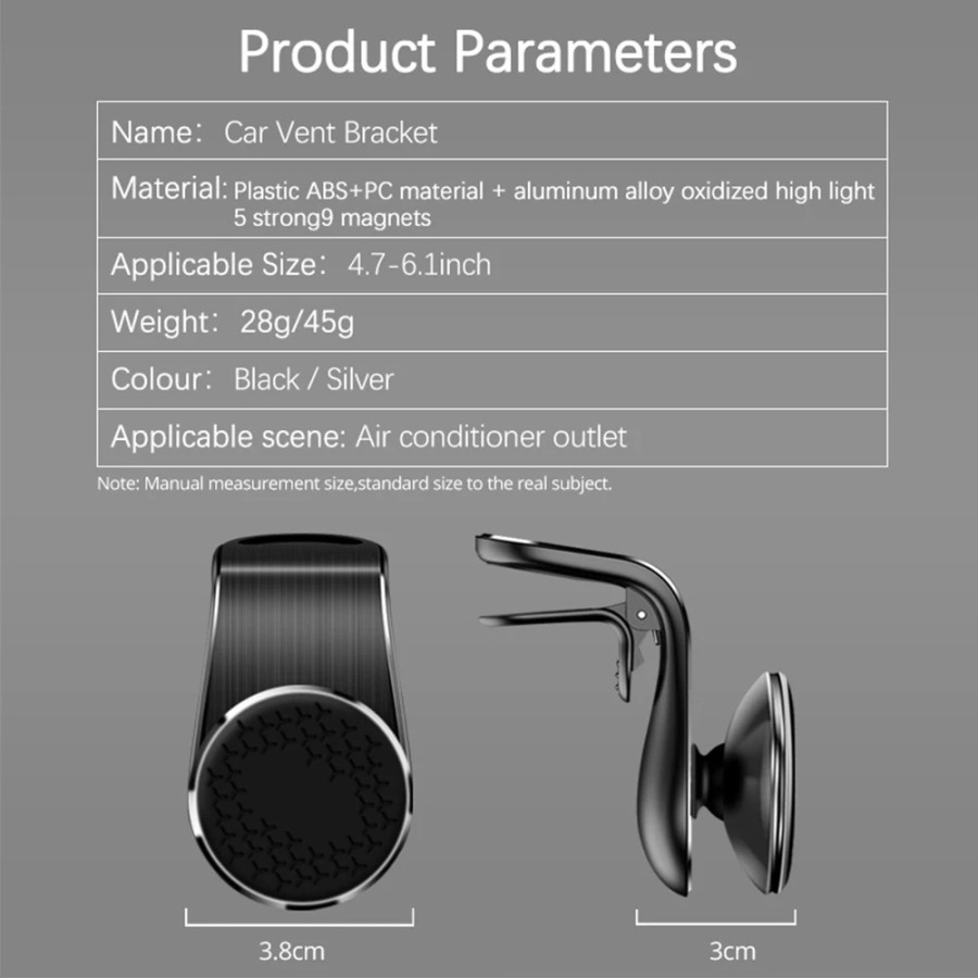 Magnit avtomobil telefon ushlagichi mobil telefonni qoʻllab-quvvatlash mobil telefonni qoʻllab-quvvatlash iPhone Xiaomi Huawei Samsung uchun mobil avtomobil eshigi