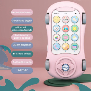 0-12 oylik chaqaloqlar uchun bolalar mobil telefoni. Bolalar uchun oʻquv oʻyinchoqlar. 2 yoshdan 4 yoshgacha boʻlgan bolalar uchun oʻquv Montessori musiqali oʻyinchoqlari.