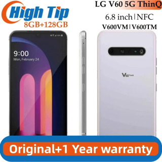 Asl qulfdan chiqarilgan mobil telefon LG V60 5G ThinQ V600TM V600VM 6.8 dyuymli Android NFC SamrtPhone 8GB RAM 128GB ROM uyali telefon
