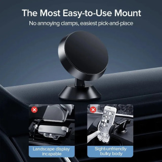 Magnit avtomobil telefoni ushlagichi mobil telefon stendi GPS 360° aylanishni qoʻllab-quvvatlaydi iPhone 14 13 12 Pro Xiaomi Huawei Samsung