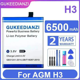 Экологически чистая батарея для мобильного телефона AGM H3, 6500 мАч зеленый
