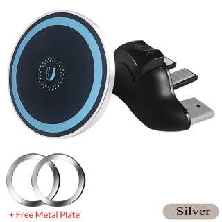 Avtomobil uchun magnit telefon ushlagichi, CD uyasi oʻrnatish joyi, magnit stend, mobil telefonlar uchun universal ushlagich, shu jumladan iPhone Небесно-голубой