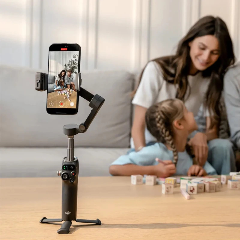 DJI Osmo Mobile 8 — трёхосный интеллектуальный стабилизатор для мобильных телефонов с функцией отслеживания и стабилизации, оригинальный DJI OM 8, в наличии.