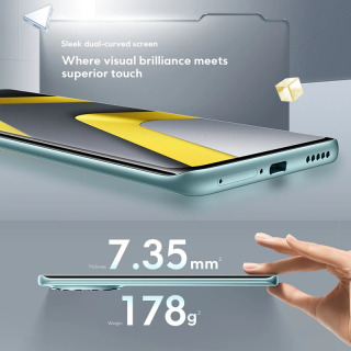 Global versiya POCO M8 5G mobil telefoni, Snapdragon ® 6 Gen 3 smartfoni, 6,77 dyuymli AMOLED oqim displeyi, 5520 mA/soat batareya, 45 Vt, NFC