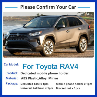Автомобильный держатель мобильного телефона для Toyota RAV4 XA50, аксессуары 2022 2019 ~ 2023, кронштейн для телефона, вращающаяся поддержка для IPhone Samsung
