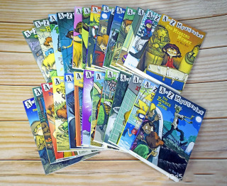 26 ta kitob, A dan Z gacha yangi ish, sir, koʻprik, ingliz bolalar kitoblari, boshlangʻich detektiv, fikrlash, romanlar