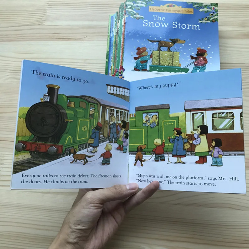 20 книг/набор, 15X15 см, детские книжки с картинками Usborne для детей, детские знаменитые истории, английская детская книга, Educativo Infantil