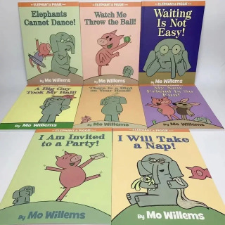 25 библиотека/набор Kawaii An Elephant and Piggies Book Интересная история Детская картинка Английская библиотека Детские обучающие игрушки Libros