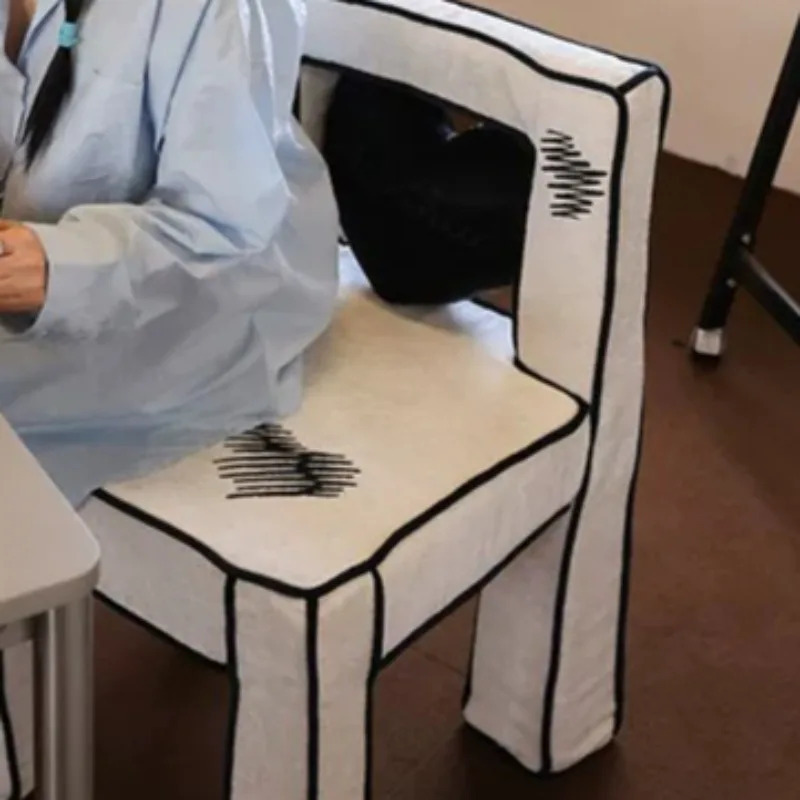 Dizaynerlar uchun ofis kreslosi Pardoz va oʻqish uchun mehmonxona mebellari uchun noyob estetik pol stuli